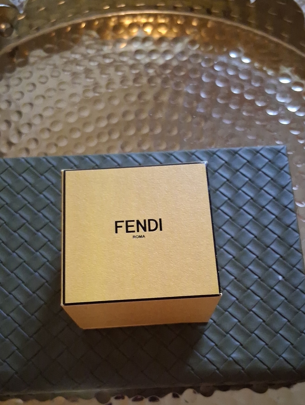 Fendi Gold Men's Watch Box